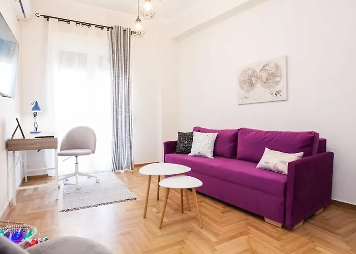 Contemporary Stylish Apartment Located Near Metaxourgeio Area